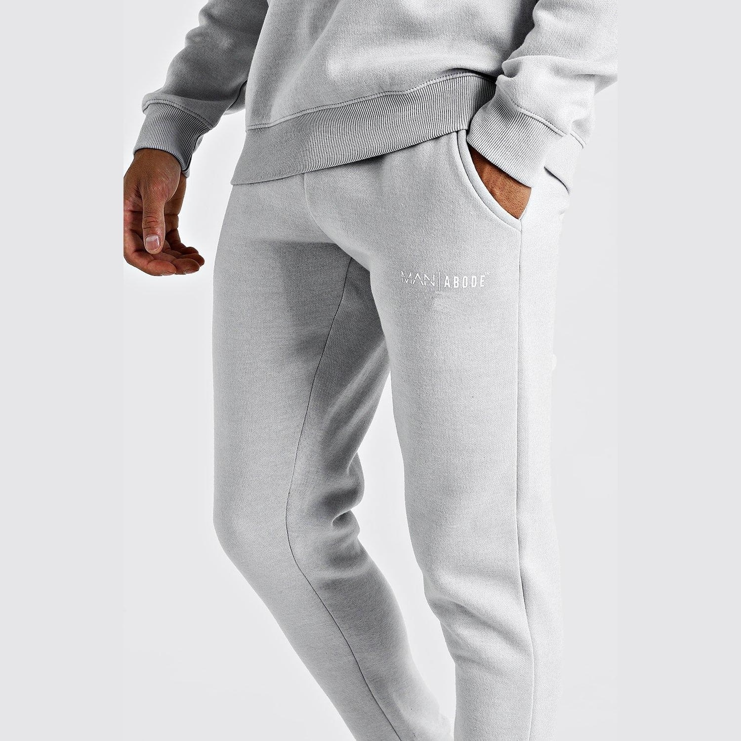 boohoo mens grey joggers